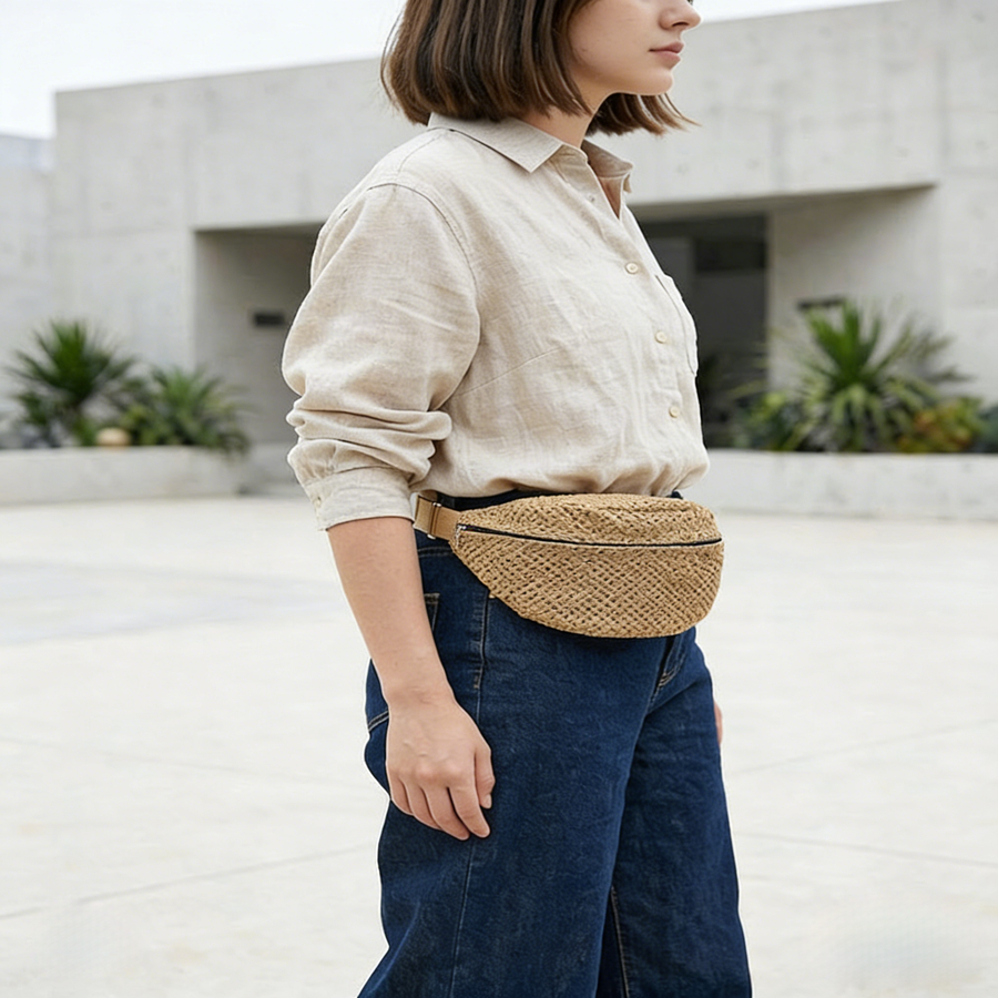 Woven Waist Bag